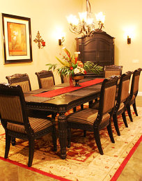 a dining table